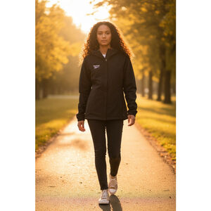 Reebok Women’s Fleece Lined Softshell Hooded Jacket Black Size Large